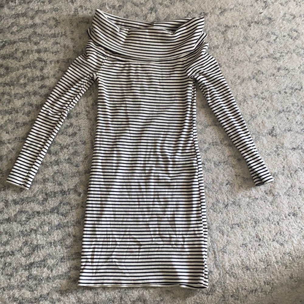 Social scoop neck dress